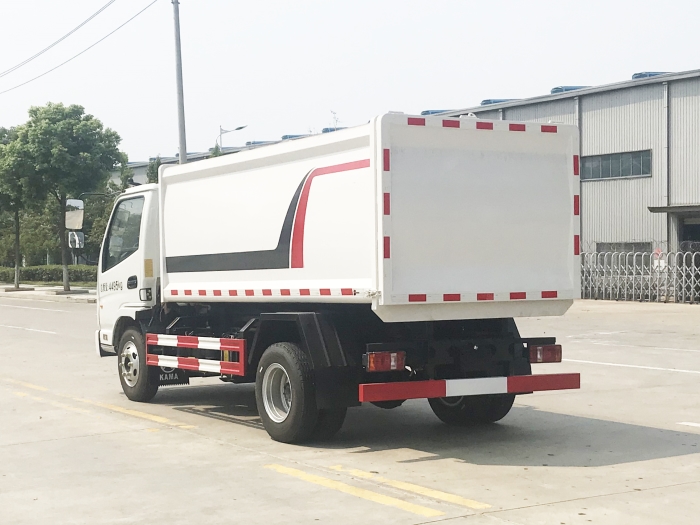 國六藍牌凱馬側掛桶式垃圾車